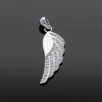 Fényes- Köves Ezüst Angyalszárny medál
