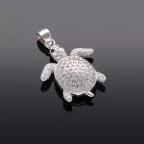 Cirkónia köves Teknős medál