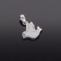 Galamb medál cirkónia kövekkel