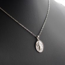 Szent Kristóf medál - domború,  választható ezüst anker lánccal