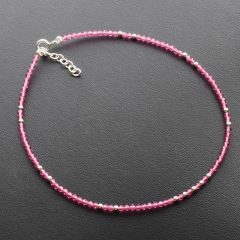 Rózsaszín köves Bokalánc