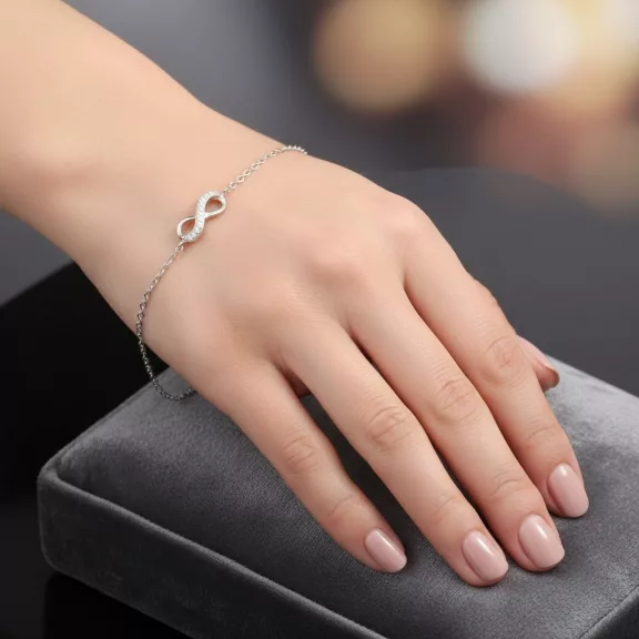 Végtelen  Ezüst karkötő