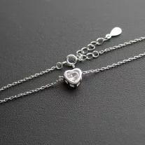 Butonos szív Ezüst karkötő