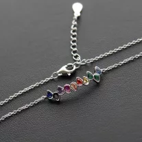 Színes cirkónia köves karkötő