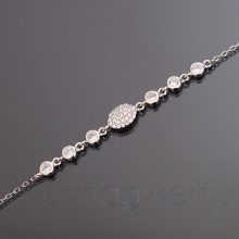Cirkónia köves ezüst karkötő