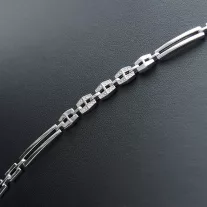 Art Deco ezüst karkötő