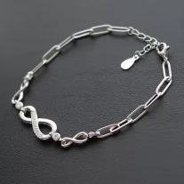 Tripla Végtelen Ezüst karkötő