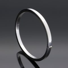 Ovális ezüst karperec