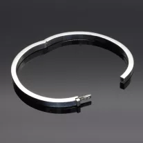 Ovális ezüst karperec