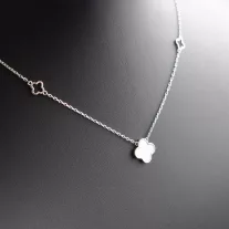 Clifford gyöngyház medál vékony anker láncon