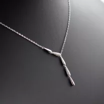 5 csepp-cirkónia Y lánc