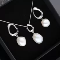 Tenyésztett gyöngy szett kerek