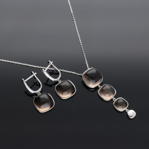 Füstkvarc garnitúra