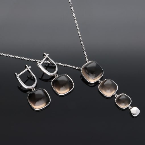 Füstkvarc garnitúra