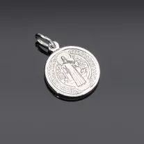 Szent Benedek ezüst medál