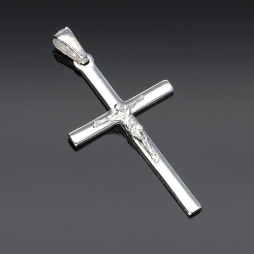 Kereszt ezüst medál - Feszülettel