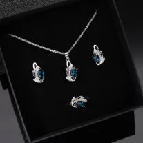 Leveles London Topáz ezüst garnitúra
