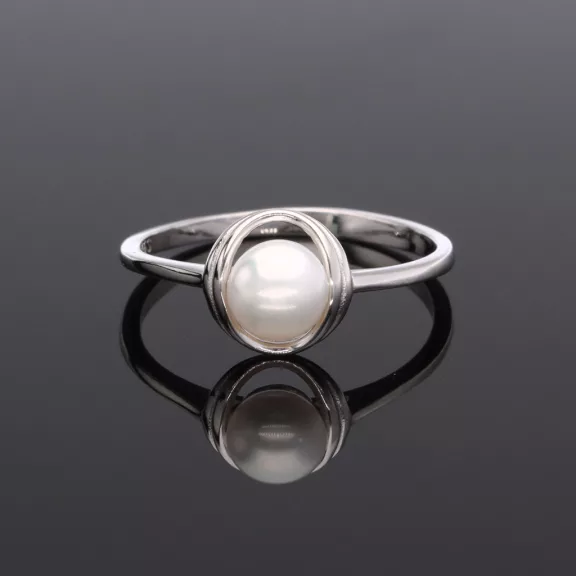 Tenyésztett Gyöngy ezüst gyűrű