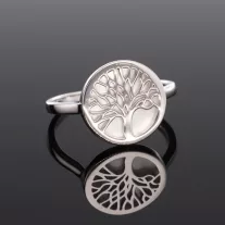 Életfa Gyöngyház ezüst gyűrű