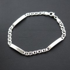 Ancora - Ezüst karkötő 3 lap betéttel