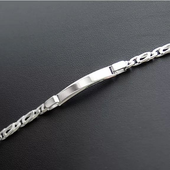 Charles karkötő ezüst lap betéttel - 5mm