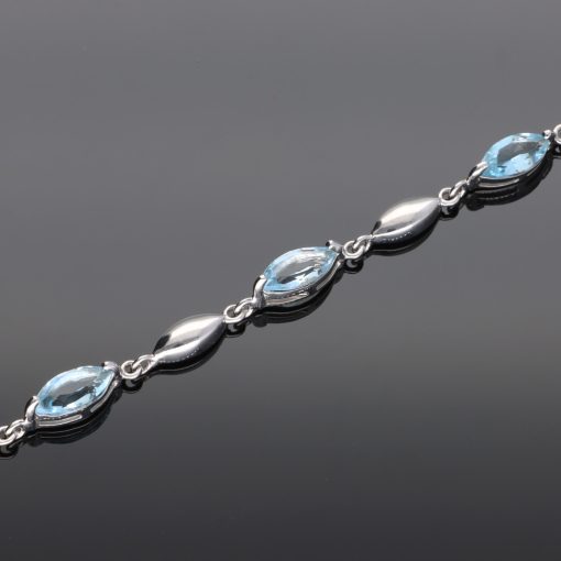 Navett Topáz köves ezüst karkötő