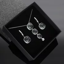 Zöld Ametiszt garnitúra