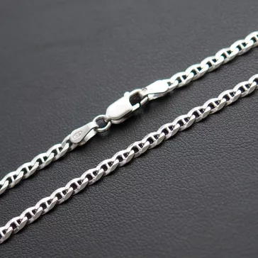 Ancora Ezüst nyaklánc - Tömör, 3mm, Ródiumos