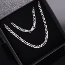 Ancora Ezüst nyaklánc - Tömör, 3mm, Ródiumos Ancora Ezüst nyaklánc - Tömör, 3mm, Ródiumos