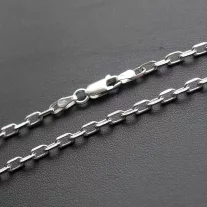 Szögletes Anker Férfi Ezüst nyaklánc RH -  3,5 mm 